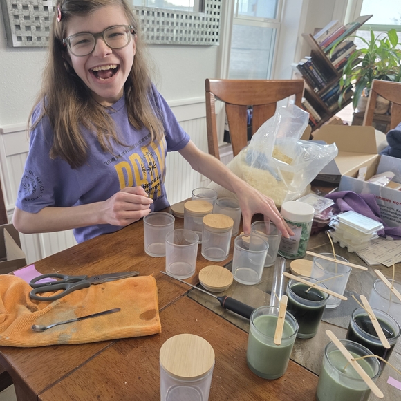 Source Unknown Other - Candles By Sky! Handmade Scented Candles with Wooden Lids!